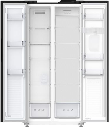 Lodówka Amica FY5079.3GDFBI Side by Side 176,3 cm Czarna od