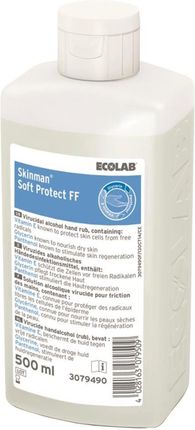Płyn Do Dezynfekcji Rąk Ecolab Skinman Soft Protect Ff 1 L Butelka Bez Pompki Bez Kompozycji Zapachowej 