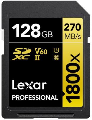 Lexar Professional SDXC 128Gb UHS-II V60 1800x