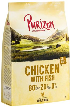 Purizon 1Kg Adult Kurczak Z Rybą Bez Zbóż Karma Sucha Dla Psa 1Kg