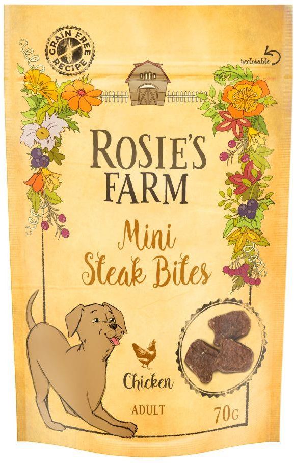 Karma Rosie'S Farm Snacks Mini Steak Bites Kurczak 3X70G Ceny i
