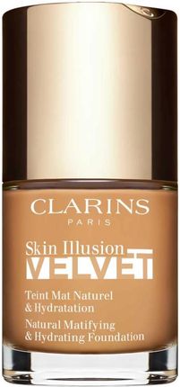 Clarins Skin Illusion Velvet Podkład W Płynie Z Matowym Wykończeniem O Działaniu Odżywczym Odcień 114N Cappuccino 30 ml