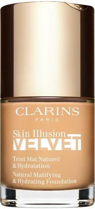 Clarins Skin Illusion Velvet Podkład W Płynie Z Matowym Wykończeniem O Działaniu Odżywczym Odcień 105N Nude 30 ml