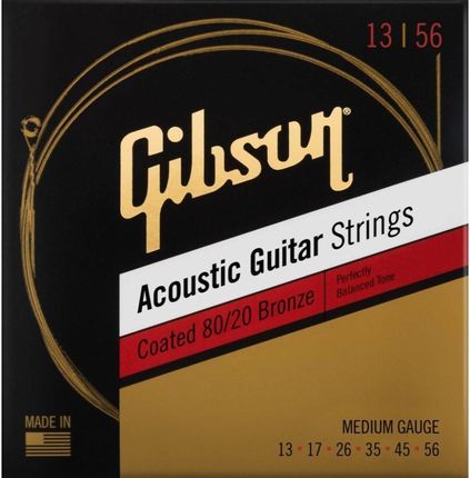 Gibson SAG-CBRW13 Coated 80/20 Bronze Acoustic Guitar Strings struny do gitary akustycznej