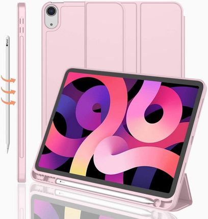D-Pro Smart Cover V2 etui do Apple Pencil / iPad Air 4 10.9 2020 (Pink)