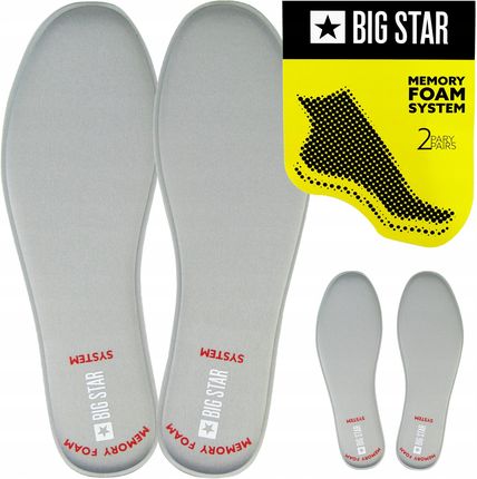 Big Star Wkładki do butów Memory Foam 2 pary 45