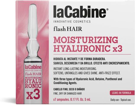 La Cabine Ampułki do włosów MOISTURIZING HYALURONIC 7x5 ml