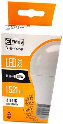 Emos Żarówka Led A60 14W(100W) 1521Lm E27 Nw