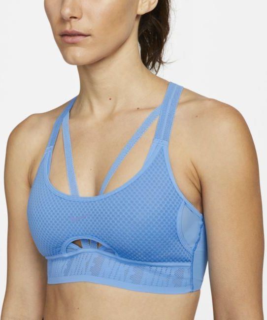 Nike Indy Ultrabreathe Bra niebiesko-żółty