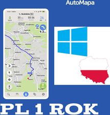 Przedłużenie AutoMapa Polski Windows CE/PC - 1 rok - Mapy do nawigacji