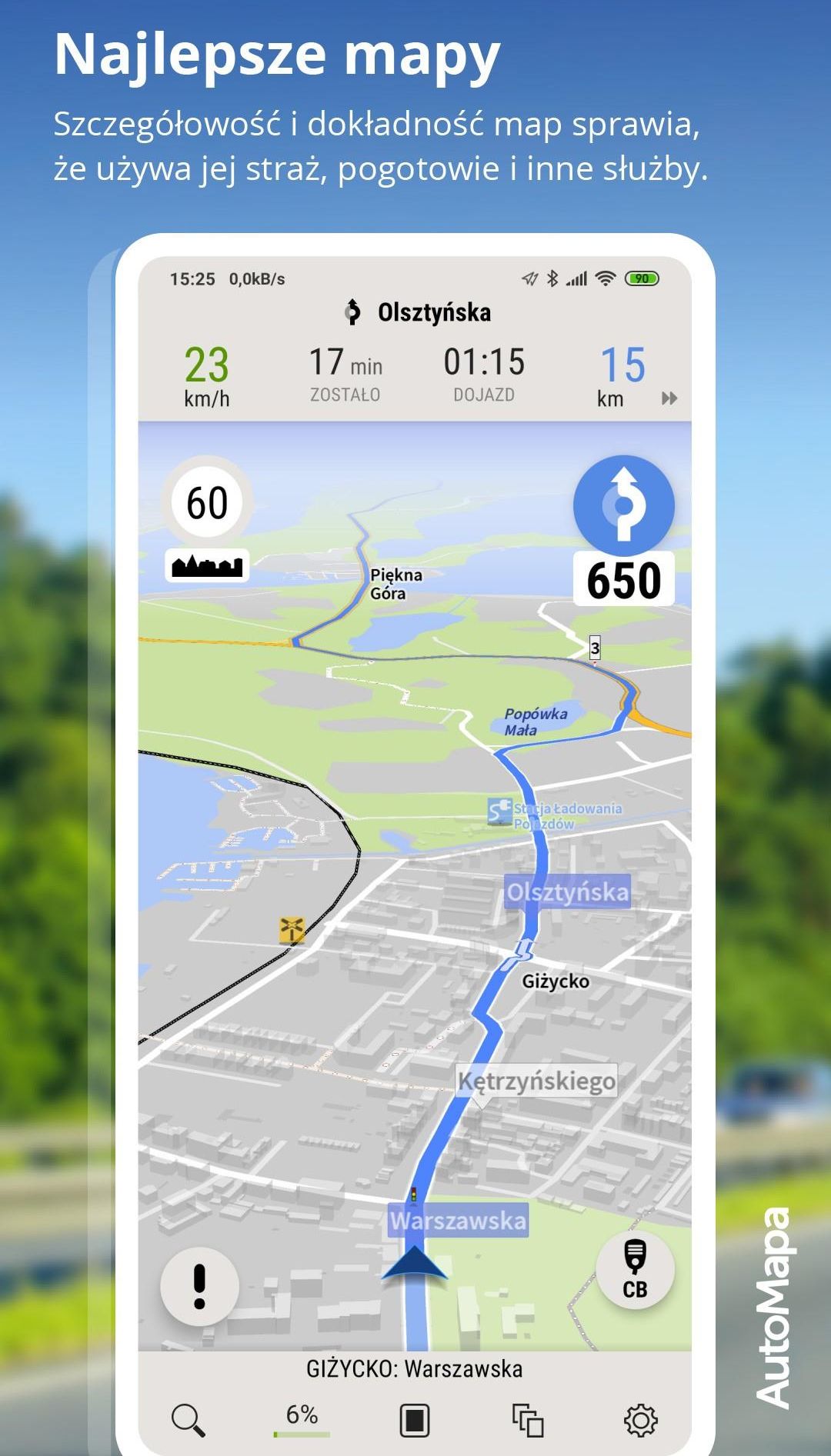 AutoMapa Europa 1 rok Android - zdjęcie 2 AutoMapa Europa 1 rok Android