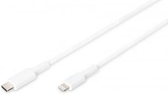 Digitus Kabel Do Transmisji Danych/Ładowania Usb-C/Lightning Mfi 1M Biały (Db600109010W)