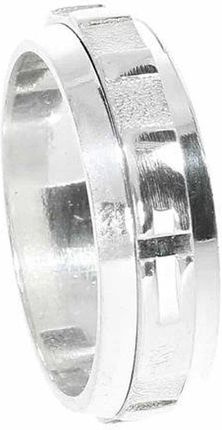 Różaniec srebrny, dziesiątka, obrotowa obrączka na palec, rozmiar 13-27 Srebro pr. 925 RPO01