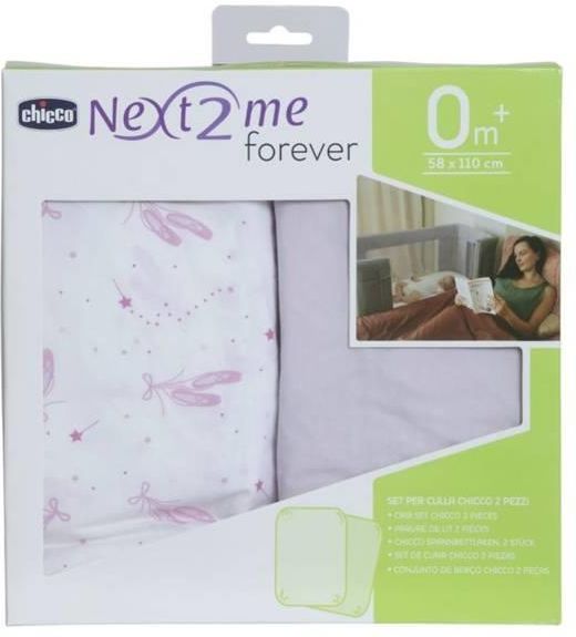 Chicco Next2Me Matratzenbezug Anti-Allergie - Original Zubehör - Extra Saugfähige Baumwolle - Weiß