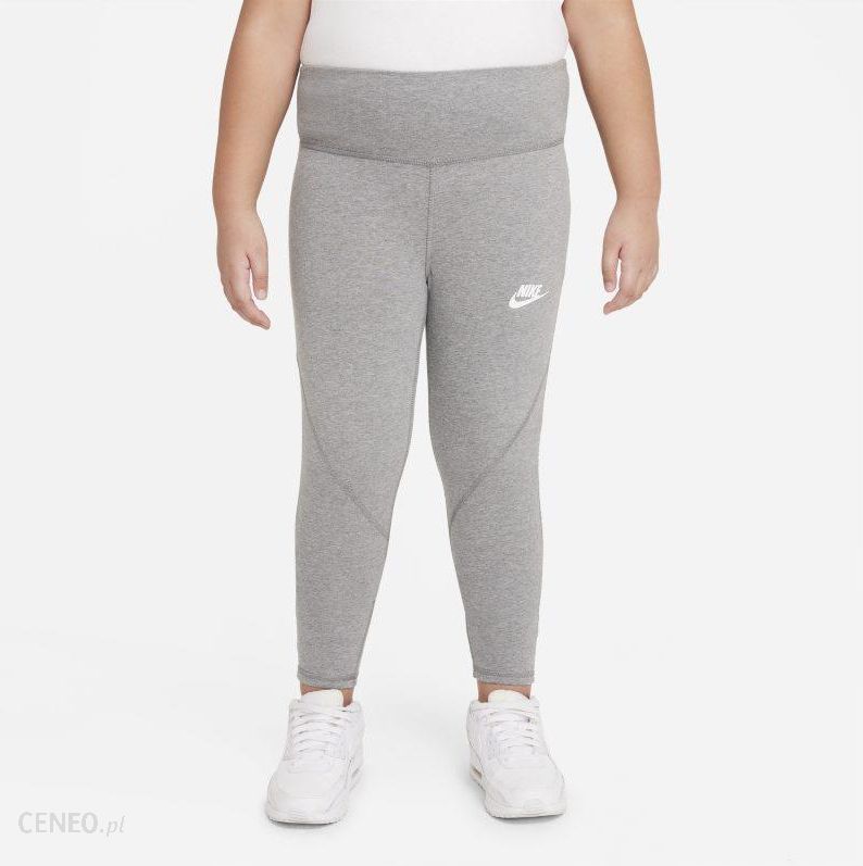 Nike Legginsy z wysokim stanem dla dużych dzieci (dziewcząt) o wydłużonym  rozmiarze Nike Sportswear Favorites - Szary - Ceny i opinie 
