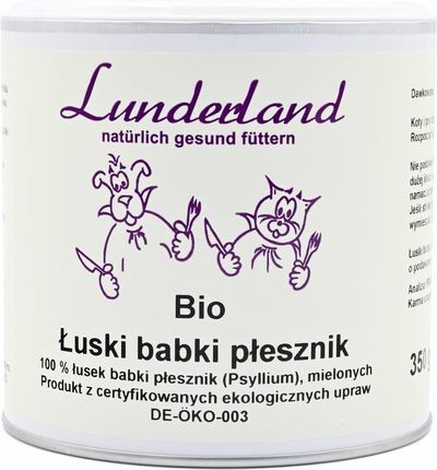 Lunderland Organiczne Łuski Babki Płesznik Bio 350G
