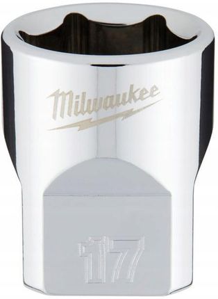 Milwaukee Nasadka chromowana 17mm krótka 3/8"  4932478347 