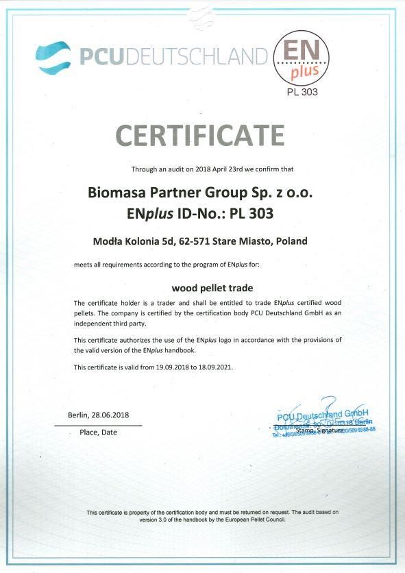 Biomasa Pellet Premium Selection Paleta 975Kg 65szt.