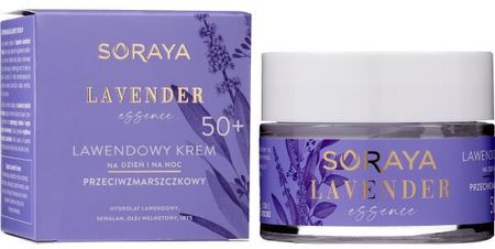 Krem Soraya Lawendowy Przeciwzmarszczkowy 50+ - Lavender Essence na dzień i noc 50ml