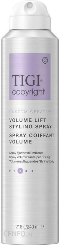 kosmetyk do stylizacji włosów tigi copyright volume lift styling spray