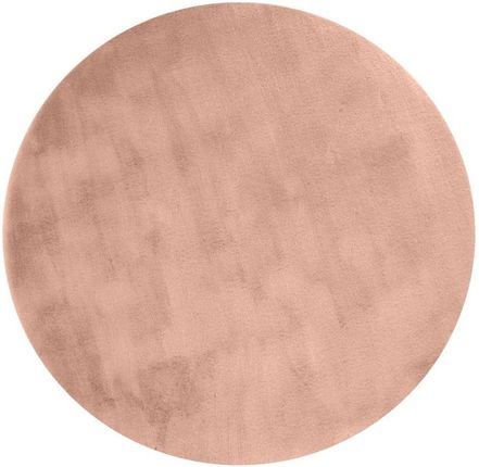 Dywan Sztuczna Skóra Królika Bianca Różowy Okrągły Śr. 100 Cm Inspire 287945