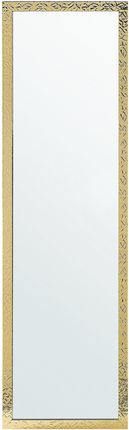 Beliani Lustro stojące podłogowe ozdobna rama 40 x 140 cm szklane złote Brecey