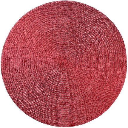 Podkładka Na Stół Glitter Okrągła Śr. 38 Cm Czerwona 246078