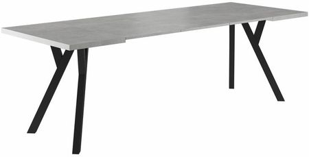 Stół Merlin Różne Kolory Rozkładany 90(240)X90Cm Kolorystyka Produktu Beton Czarny 3668-4889