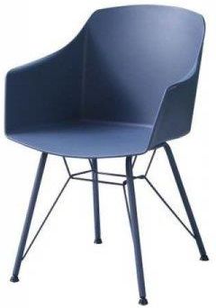 Krzesło Dkd Home Decor Metal Granatowy Polipropylen (Pp) (56 X 51 81.5 Cm) 6349099