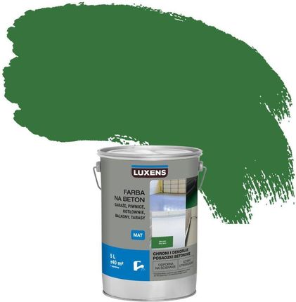 Luxens Farba Do Podłóg Na Beton 5 L Zielony Mat