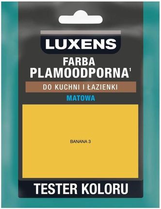 Luxens Tester Farby Plamoodporna Do Kuchni I Łazienki 25Ml Banana 3