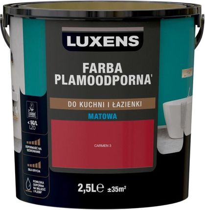 Luxens Farba Wewnętrzna Plamoodporna Do Kuchni I Łazienki 2,5 L Carmen 3