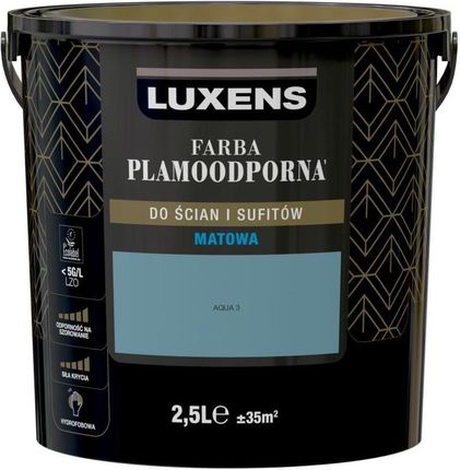 Luxens Farba Wewnętrzna Plamoodporna 2,5 L Aqua 3