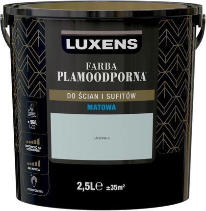 Luxens Farba Wewnętrzna Plamoodporna 2,5 L Laguna 6