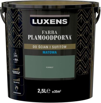 Luxens Farba Wewnętrzna Plamoodporna 2,5 L Forrest