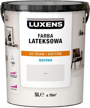 Luxens Farba Wewnętrzna Lateksowa 5 L White
