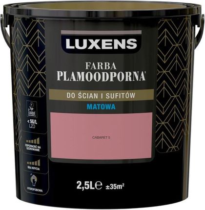 Luxens Farba Wewnętrzna Plamoodporna 2,5 L Cabaret 5