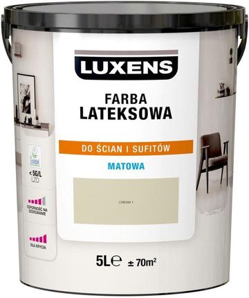 Luxens Farba Wewnętrzna Lateksowa 5 L Cream 1