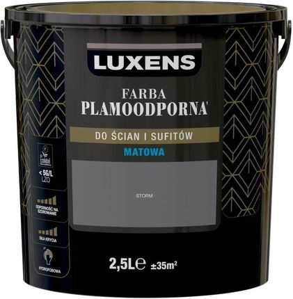 Luxens Farba Wewnętrzna Plamoodporna 2,5 L Storm
