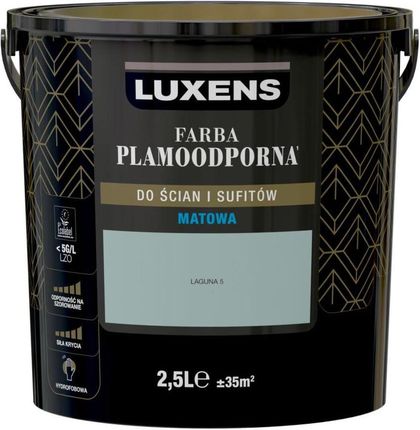 Luxens Farba Wewnętrzna Plamoodporna 2,5 L Laguna 5