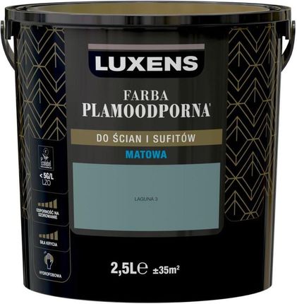 Luxens Farba Wewnętrzna Plamoodporna 2,5 L Laguna 3
