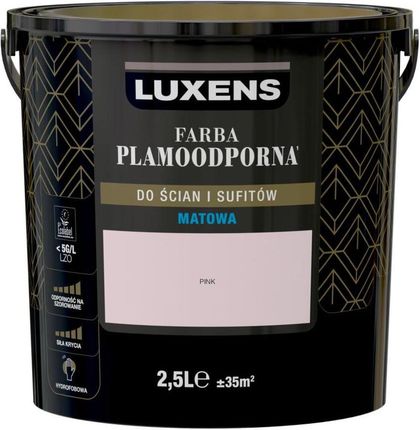 Luxens Farba Wewnętrzna Plamoodporna 2,5 L Pink