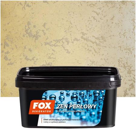 Fox Efekt Strukturalny Zen Perłowy 1 L Naturalny Len Metaliczny Piasek Beżowy