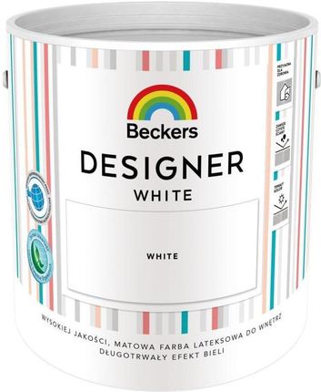 Beckers Farba Designer White Biały 2,5 L