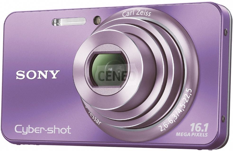 SONY Cyber-shot 16.1メガピクセル パープル DSC-W570 Aparat cyfrowy Sony Cyber-shot DSC-W570 fioletowy - Ceny i