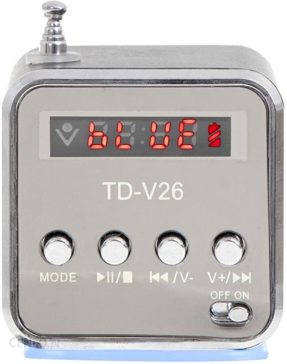 Radio akumulatorowe przenośne głośnik Bluetooth LCD TD-V26