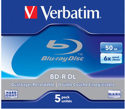 Verbatim BD-R Blu-Ray 50GB 6x (jawel case) - 1 szt (43748) - Nośniki danych