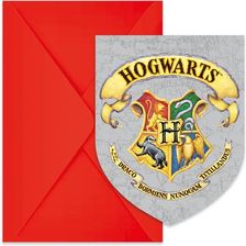 Zdjęcie Procos Zaproszenia z kopertą Harry Potter Hogwarts Houses 6szt. - Zawichost