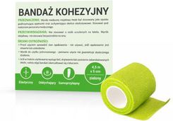 Zdjęcie Bandaż kohezyjny 4,5m x 5cm zielony, 1 szt - Lipsko