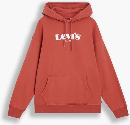 Levi's RELAXED GRAPHIC HOODIE MARSALA RED